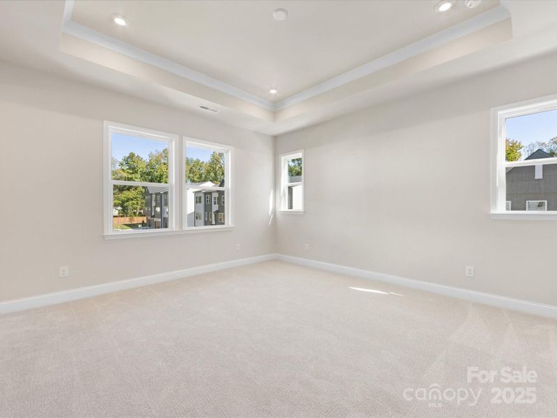Primary Suite with Tray Ceiling and Loads of Light