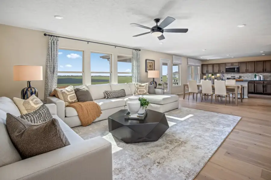 Representative furnished interior of a home built from the 2444 by KB Home in Labella Preserve, Montgomery (Image 3). Representative furnished interior of a home built from the 2444 by KB Home in Labella Preserve, Montgomery (Image 3).