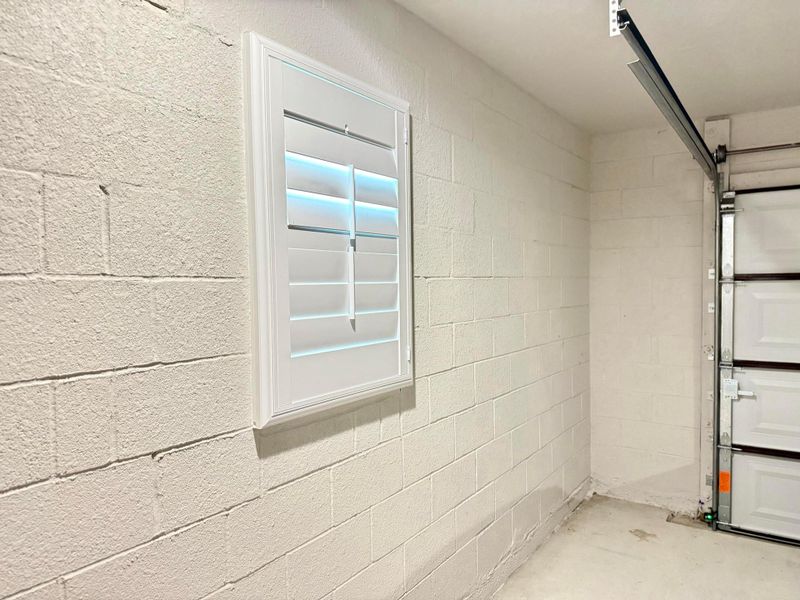Garage Window Plantation Shutters
