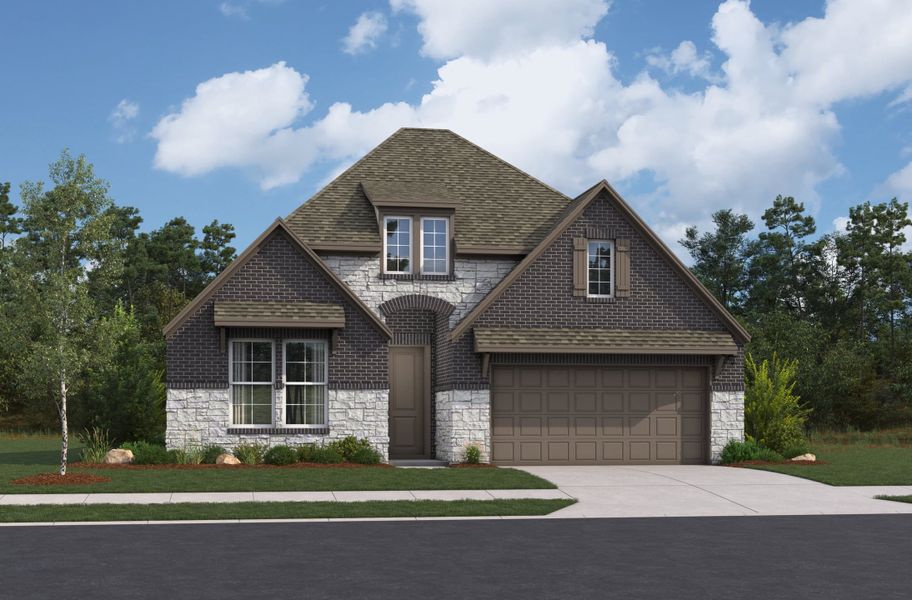 Representative exterior photo of a completed home built from the Blanco by Beazer Homes in Veranda, San Antonio, TX (Image 4).