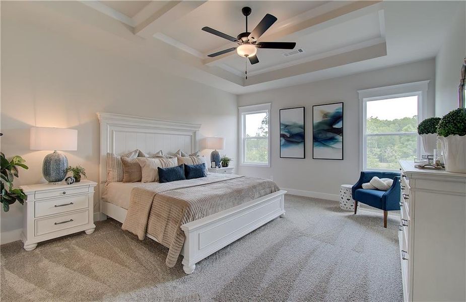 Furnished interior view inside a new home in Rosewood Lake Estates, Hoschton (Image 31).