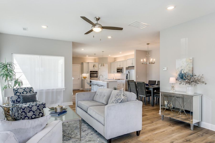 Representative furnished interior of a home built from the Redwood by Perfection Builders in Heritage Commons, Andover (Image 6).