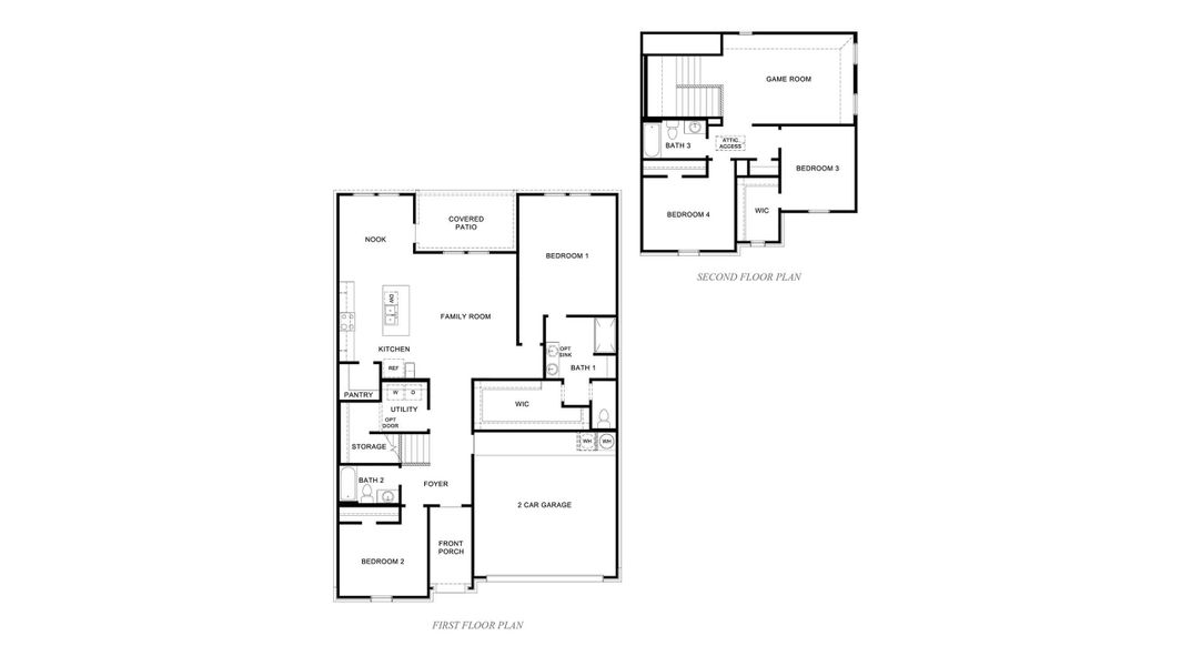 2D floor plan layout for the Naples by D.R. Horton in Woodside, Corpus Christi, TX (Image 5). 2D floor plan layout for the Naples by D.R. Horton in Woodside, Corpus Christi, TX (Image 5).