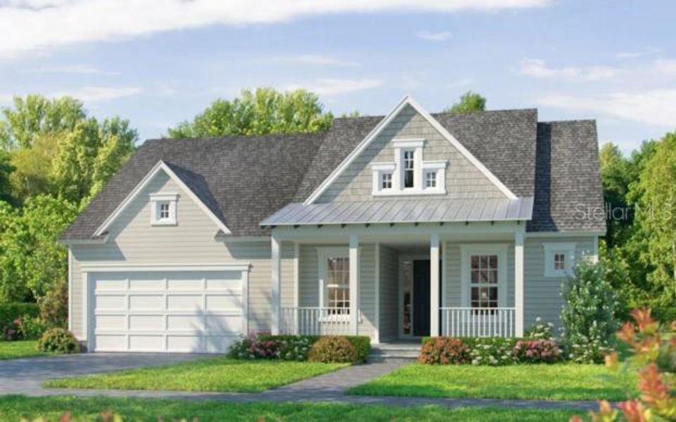 Front exterior of a new home in Plantation Bay, Ormond Beach, FL, highlighting curb appeal (Image 1). Front exterior of a new home in Plantation Bay, Ormond Beach, FL, highlighting curb appeal (Image 1).