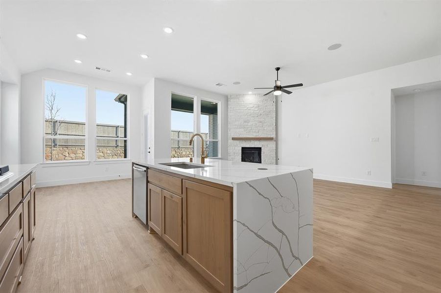 Furnished interior view inside a new home in Pecan Square, Northlake (Image 6).