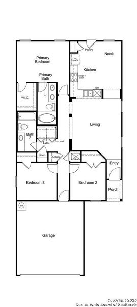 2D floor plan layout of this home in Punta Verde, Converse, TX (Image 3). 2D floor plan layout of this home in Punta Verde, Converse, TX (Image 3).
