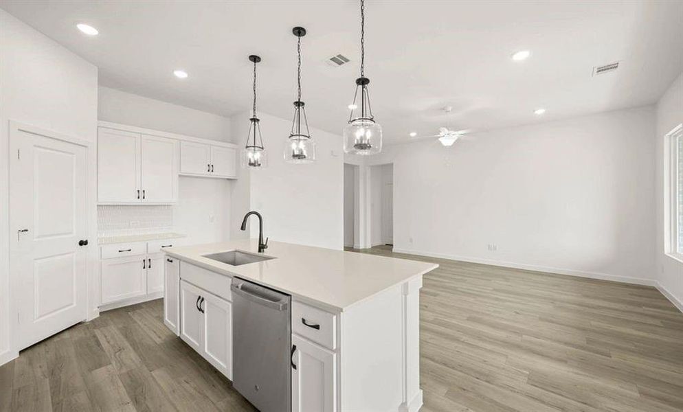 Open Kitchen-Living Room featuring the Harmony Collection