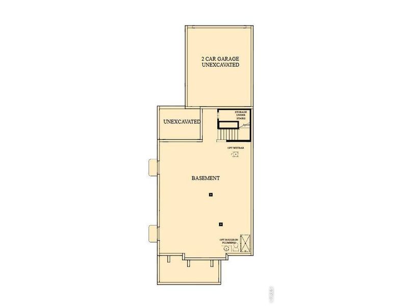 2D floor plan layout of this home in Kinston Cottage, Loveland, CO (Image 3). 2D floor plan layout of this home in Kinston Cottage, Loveland, CO (Image 3).