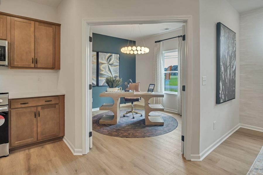 Furnished interior view inside a new home in The Oaks, Clarksville (Image 14).