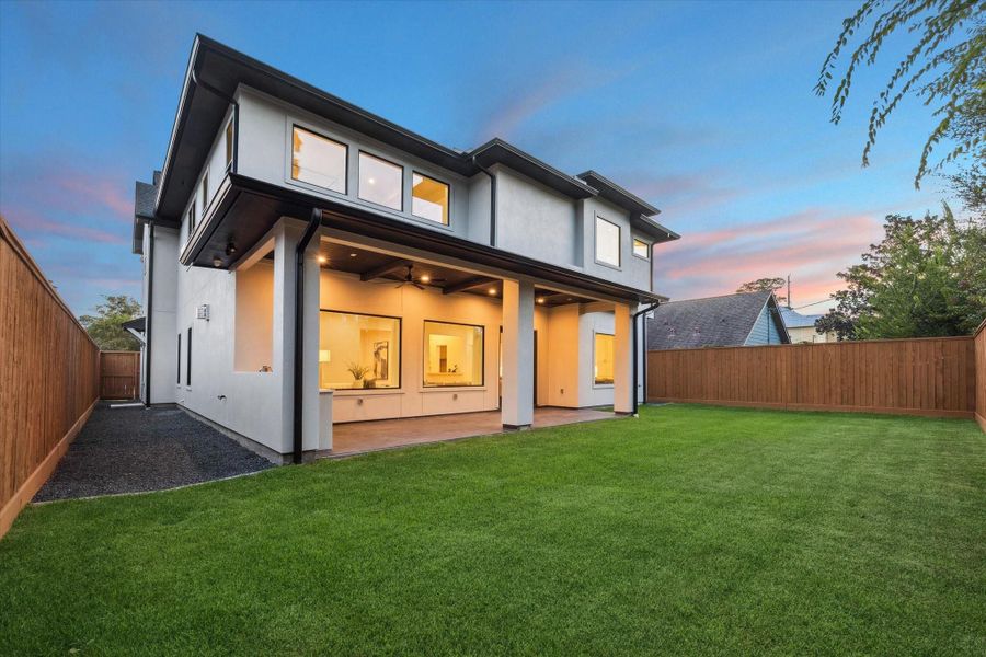Exterior details and patio area of a home in , Houston (Image 3).