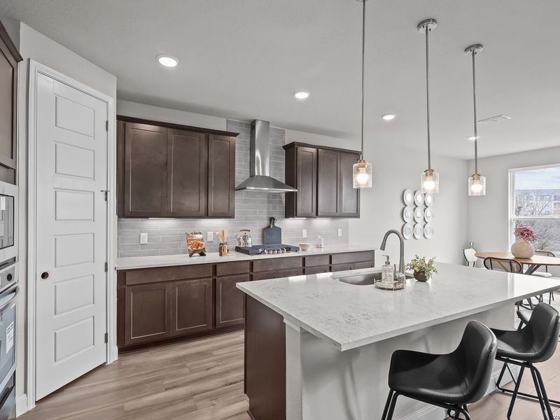 Furnished interior view inside a new home in Ladera, San Antonio (Image 14).