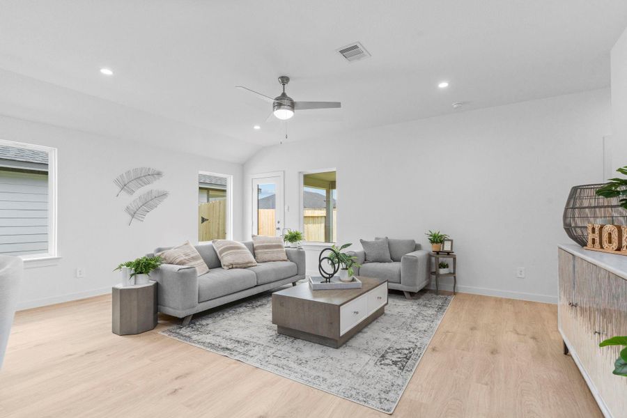 Furnished interior view inside a new home in Emberly, Beasley (Image 10).