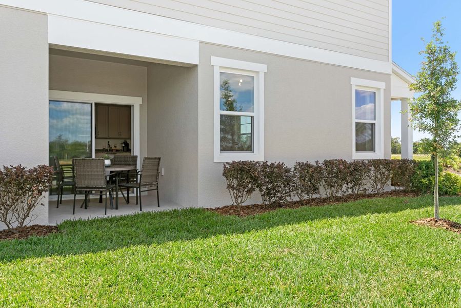 Exterior details and patio area of a home in Brack Ranch, St. Cloud (Image 30). Exterior details and patio area of a home in Brack Ranch, St. Cloud (Image 30).