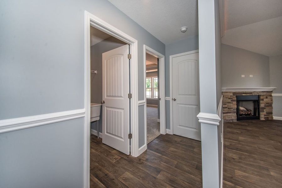 Representative unfurnished interior of a home built from the Jackson by Enchanted Homes in Lonesome Dove, San Antonio (Image 45).