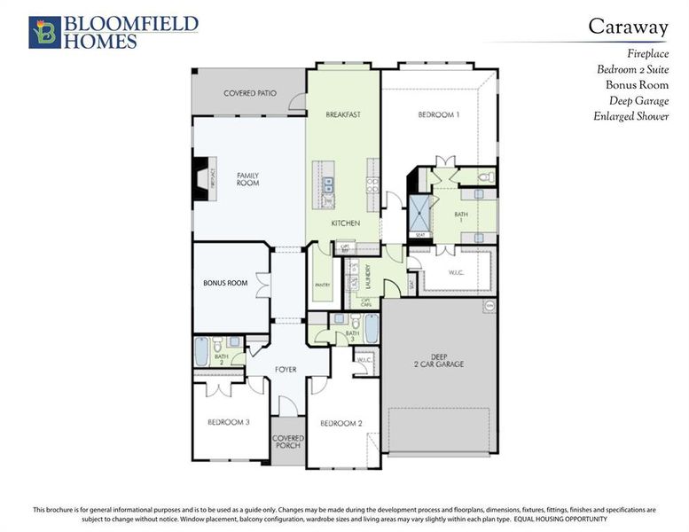 2D floor plan layout of this home in Mockingbird Hills 60-65, Joshua, TX (Image 5).