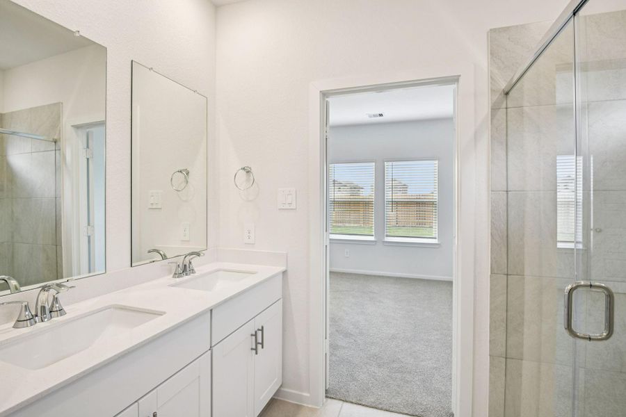 Furnished interior view inside a new home in Landing Meadows - Traditional Series, New Caney (Image 16).