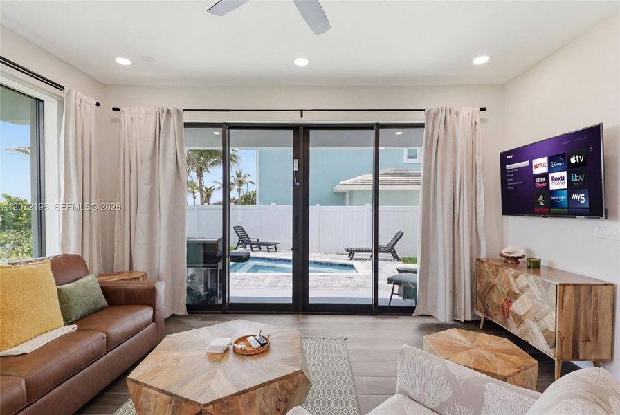 Furnished interior view inside a new home in , Melbourne Beach (Image 70).