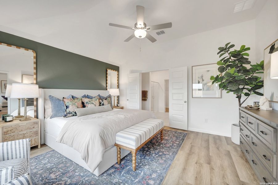 Furnished interior view inside a new home in Verano Farms, San Antonio (Image 11).