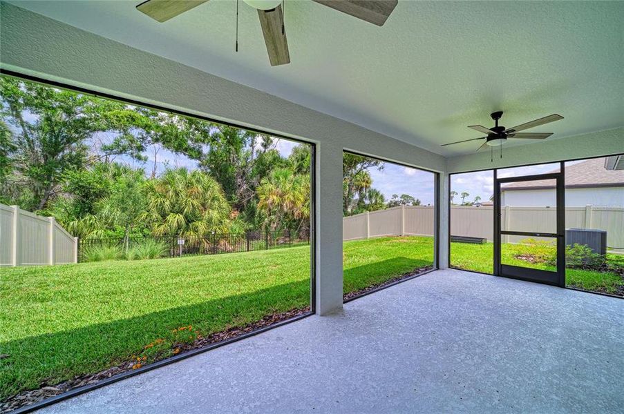 Exterior details and patio area of a home in Oakfield Lakes, Parrish (Image 23). Exterior details and patio area of a home in Oakfield Lakes, Parrish (Image 23).