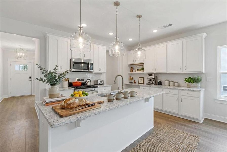 Furnished interior view inside a new home in , Dallas (Image 8).