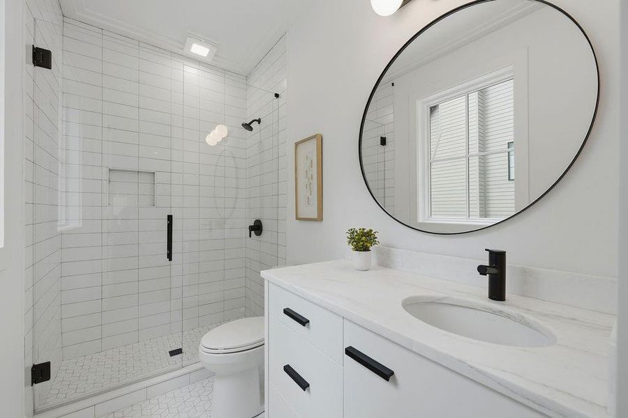 Furnished interior view inside a new home in , Atlanta (Image 18).