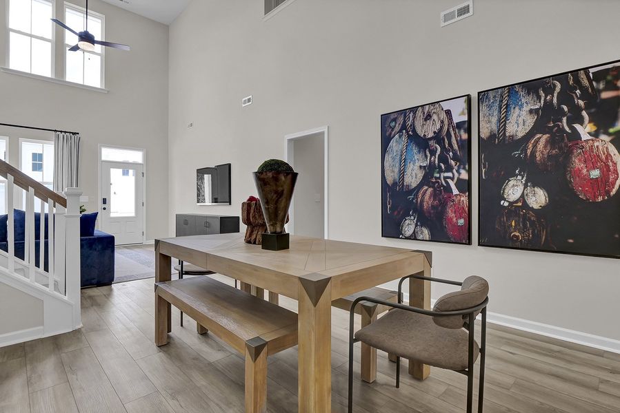 Representative furnished interior of a home built from the Hyacinth - Vanguard Collection by Mungo Homes in Ovation at Sweetbrier, Durham (Image 7).