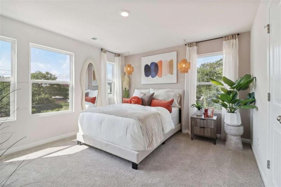 Furnished interior view inside a new home in Overlook at Peachtree Corners, Peachtree Corners (Image 23).