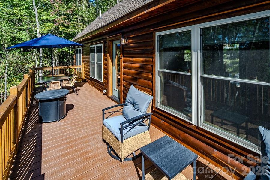 Exterior details and patio area of a home in , Beech Mountain (Image 2). Exterior details and patio area of a home in , Beech Mountain (Image 2).