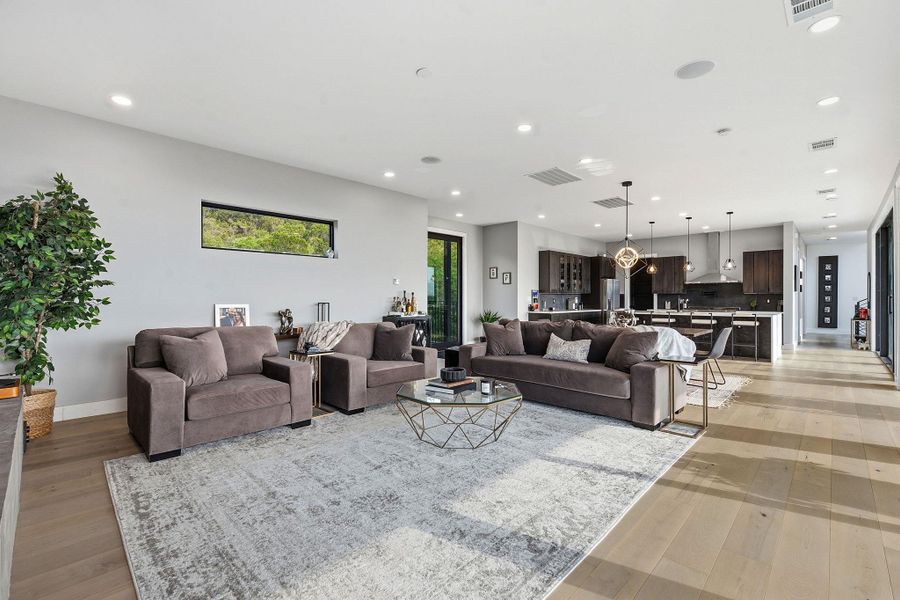 Furnished interior view inside a new home in , Volente (Image 7).