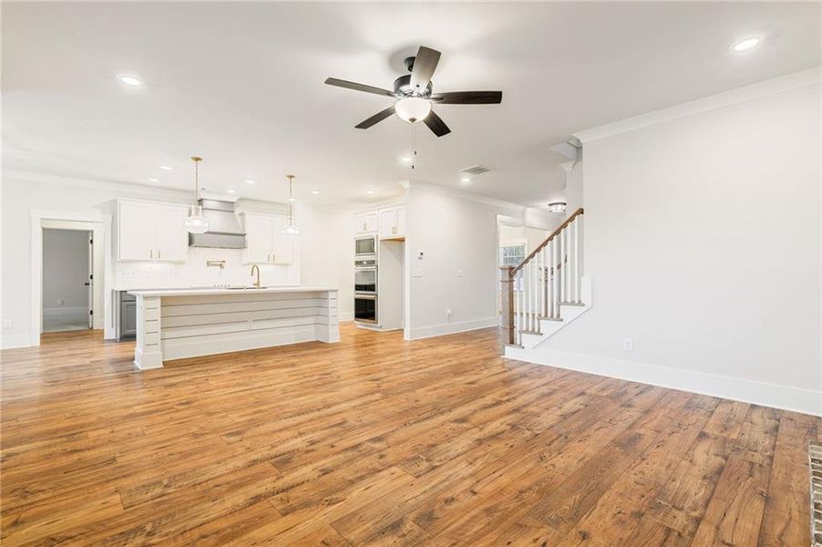 Spacious, unfurnished interior of a new home in Alcovy Station, Covington (Image 25).