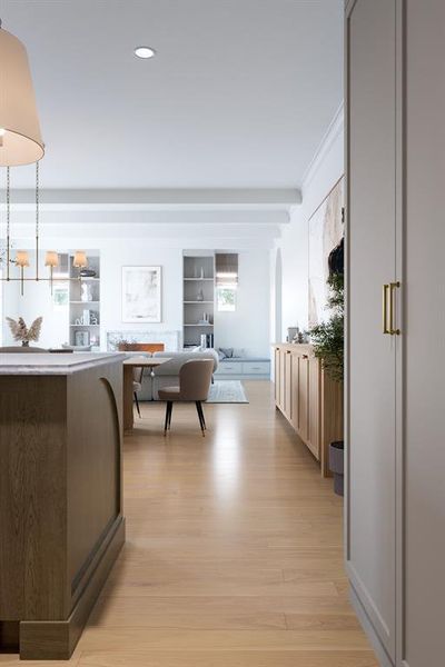 Furnished interior view inside a new home in , Dallas (Image 11).