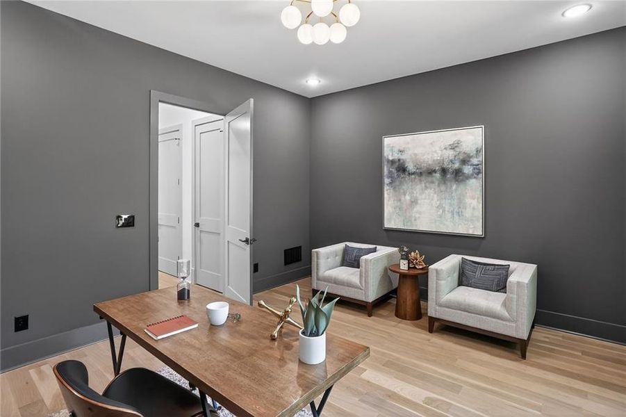Furnished interior view inside a new home in , Roswell (Image 35).