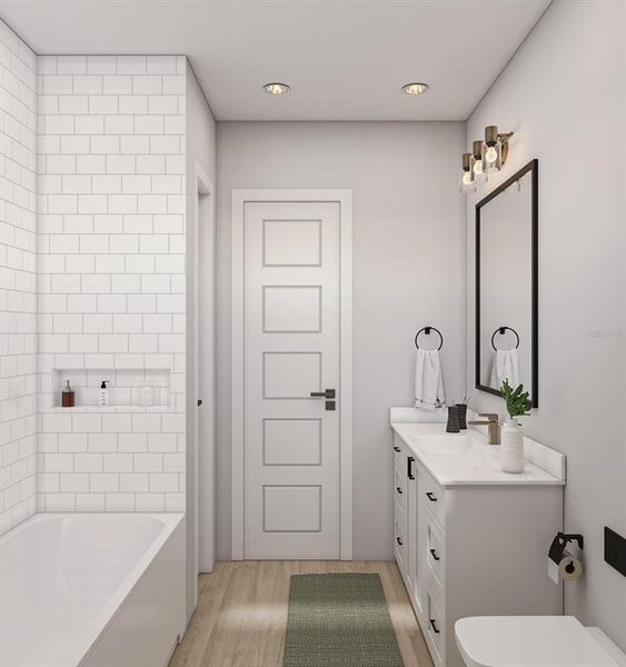 Furnished interior view inside a new home in , Palm Coast (Image 9).