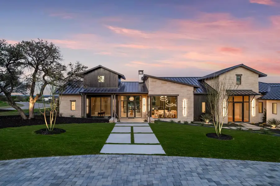 Front exterior of a new home in , Austin, TX, highlighting curb appeal (Image 1). Front exterior of a new home in , Austin, TX, highlighting curb appeal (Image 1).