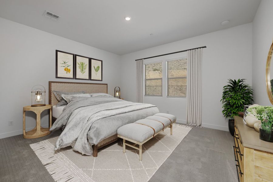 Representative furnished interior of a home built from the Ponderosa by William Ryan Homes in Silver Cross, San Tan Valley (Image 17).