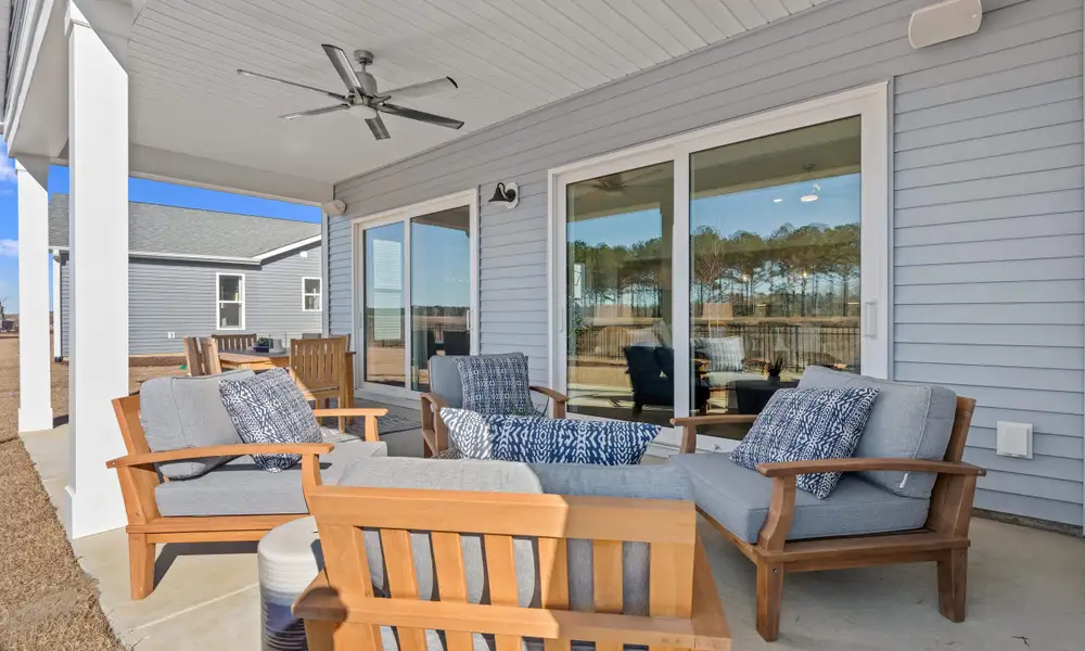 Representative exterior details of a home built from the The Longboard by Chesapeake Homes in Bridgewater - Shorehaven Village, Little River (Image 4).