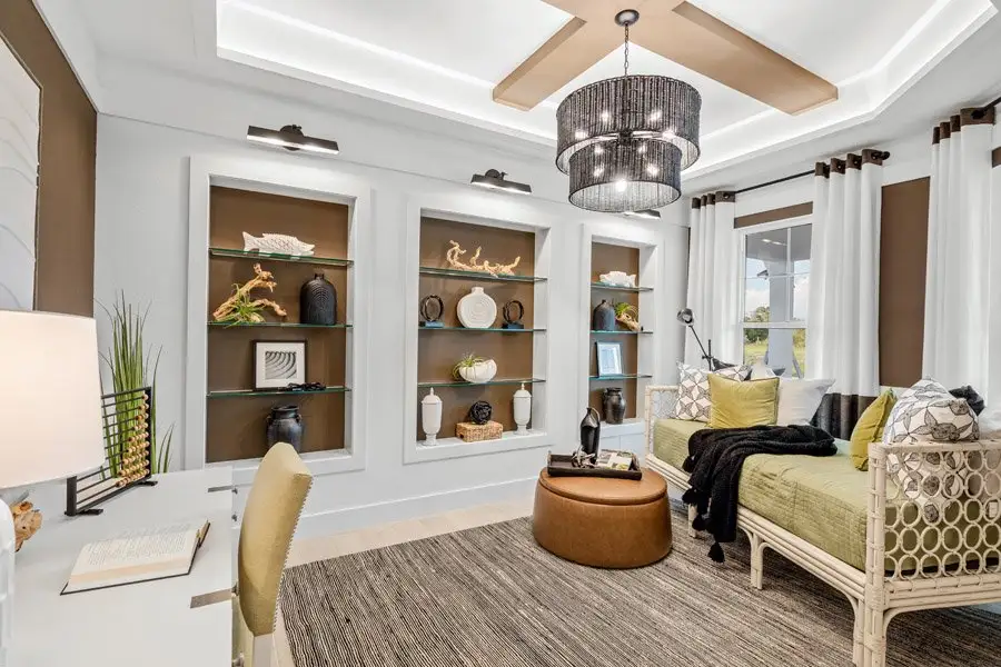 Representative furnished interior of a home built from the Cay by Homes by Towne in Shellstone at Waterside, Sarasota (Image 9).