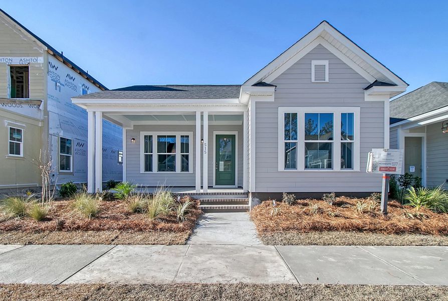 Representative exterior details of a home built from the Witherbee by Ashton Woods in Midtown at Nexton, Summerville (Image 3).