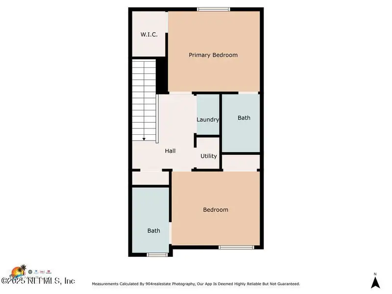 2D floor plan layout of this home in , Jacksonville, FL (Image 4).