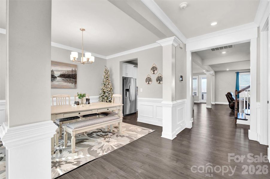 Furnished interior view inside a new home in Legacy at Reid's Cove, Mooresville (Image 17).