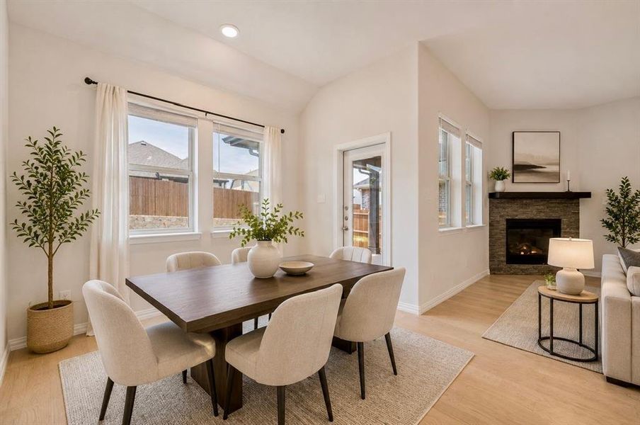 Furnished interior view inside a new home in The Villages of Hurricane Creek, Anna (Image 10).