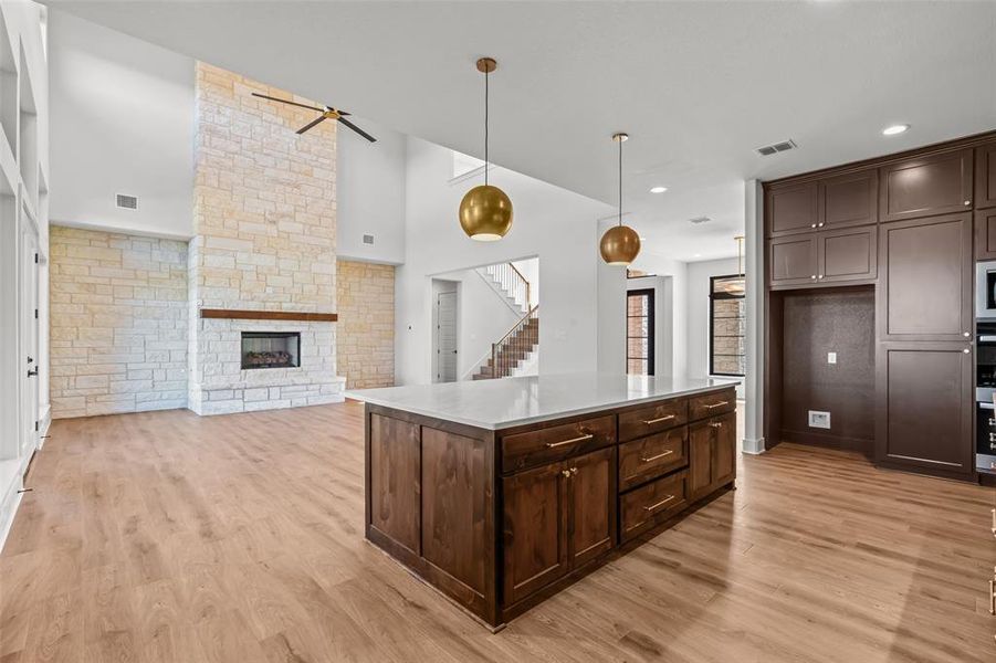 Furnished interior view inside a new home in Eagles Bluff, Hudson Oaks (Image 7).