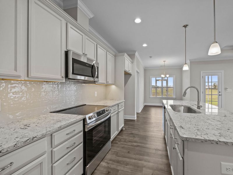Furnished interior view inside a new home in The Villas at Langston Farms, Winterville (Image 7).