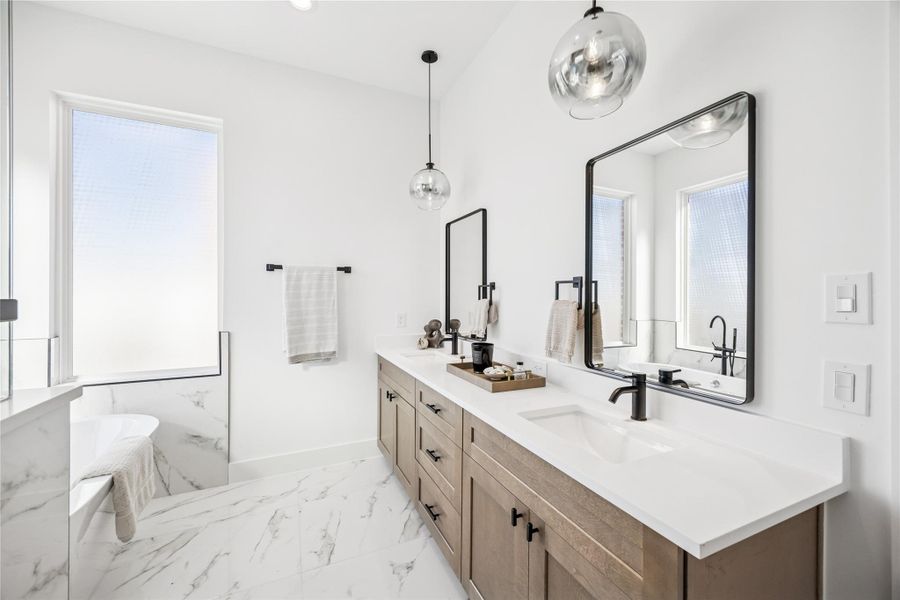 Furnished interior view inside a new home in , Houston (Image 23).