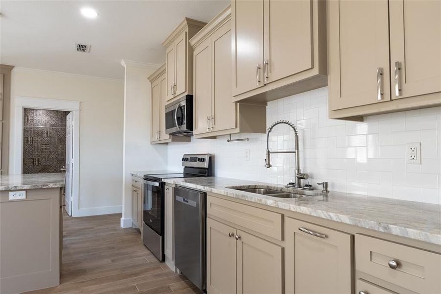 Furnished interior view inside a new home in , Lindale (Image 10). Furnished interior view inside a new home in , Lindale (Image 10).