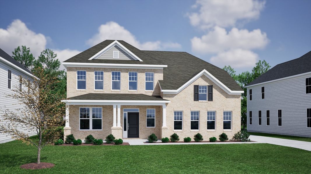 Representative exterior photo of a completed home built from the Nottely - Vanguard Collection by Mungo Homes in Hanes Lake, Winston-Salem, NC (Image 24). Representative exterior photo of a completed home built from the Nottely - Vanguard Collection by Mungo Homes in Hanes Lake, Winston-Salem, NC (Image 24).