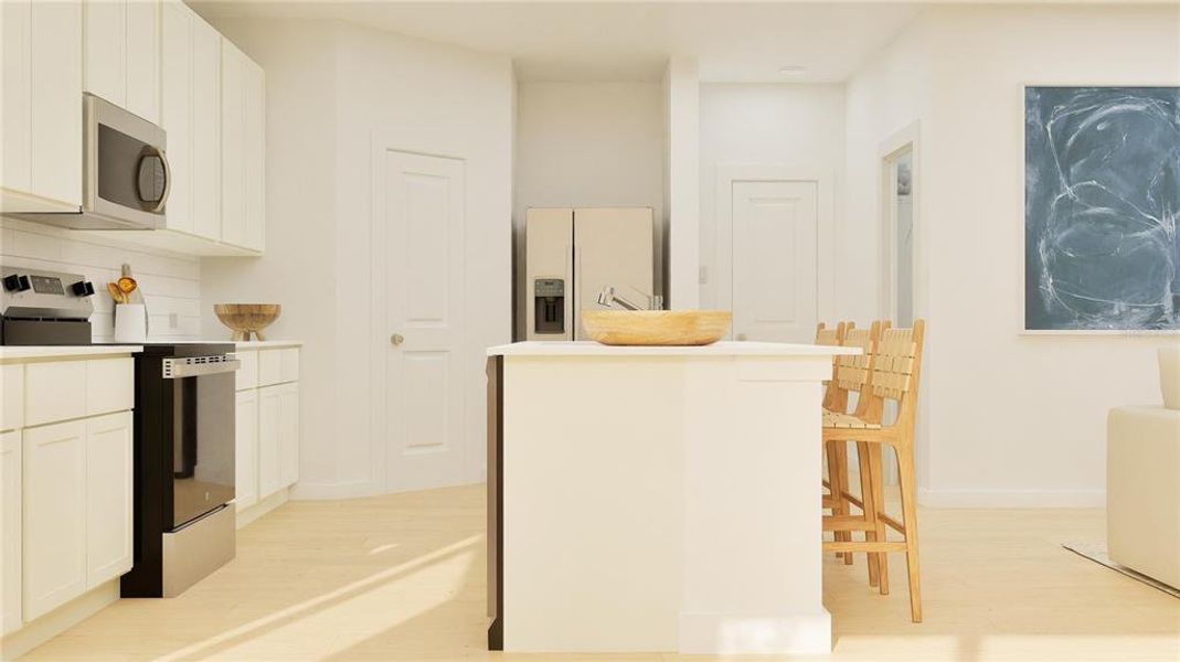 Furnished interior view inside a new home in , Clermont (Image 12).