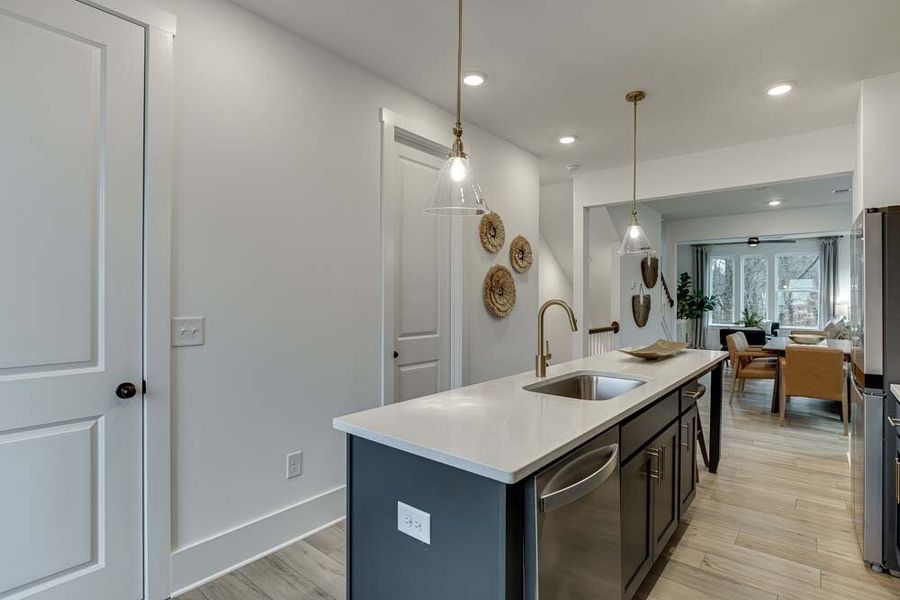 Kitchen featuring Industrial Collection Finishes