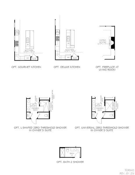 2D floor plan layout for the Torino by Epcon Communities in The Courtyards at Oak Grove, Durham, NC (Image 27).