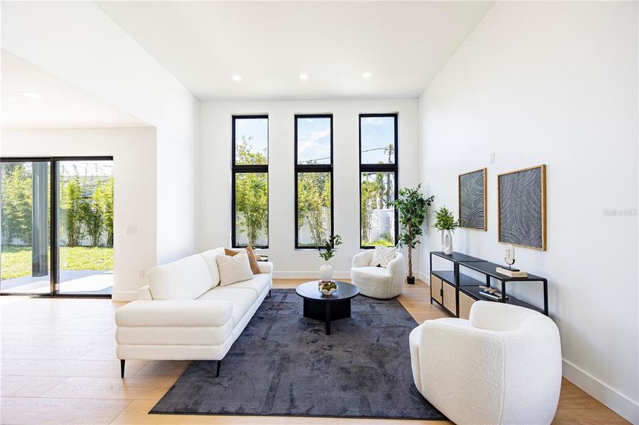 Furnished interior view inside a new home in , St. Petersburg (Image 46).